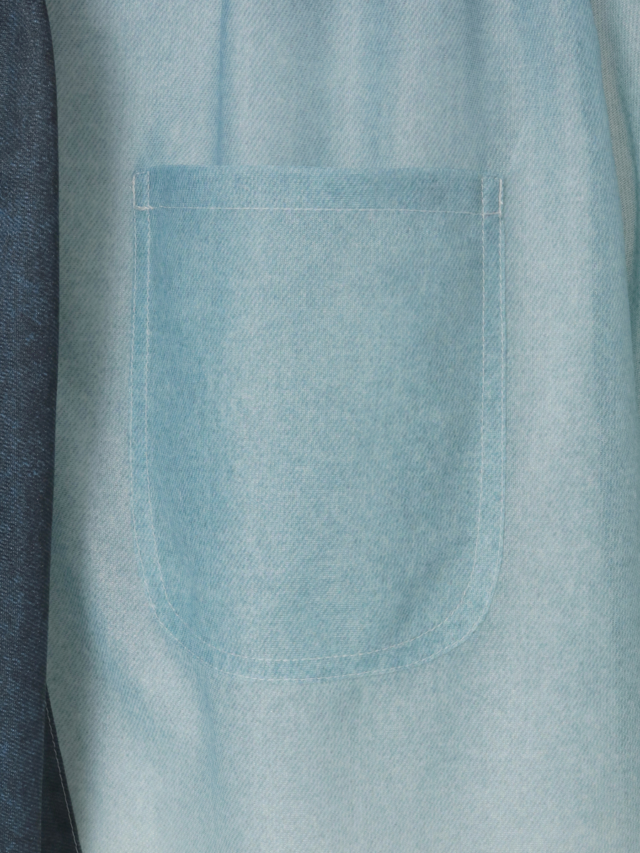 グラデーションデニムpt.リボンタイブラウス 詳細画像 ブルー 6
