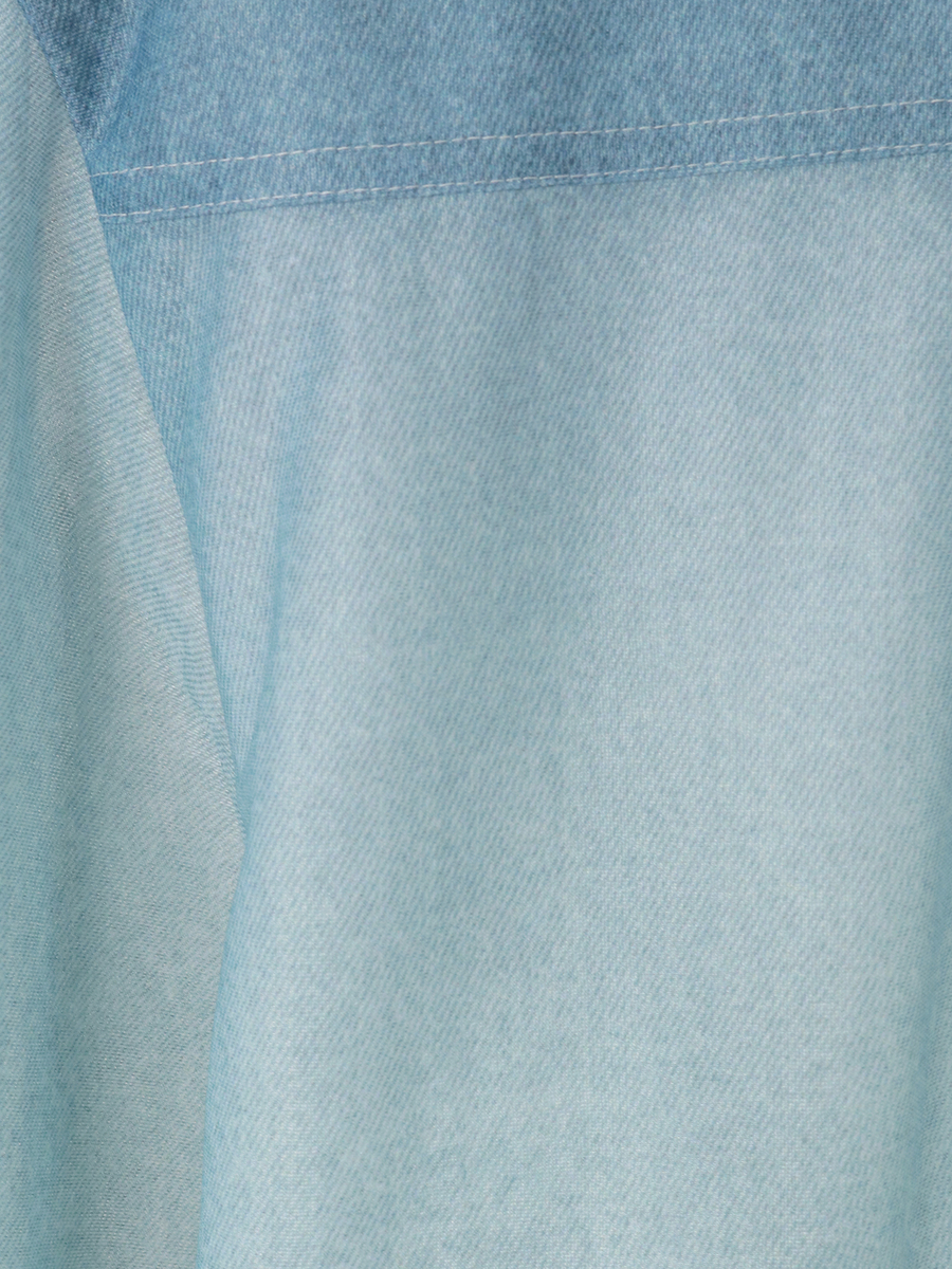 グラデーションデニムpt.リボンタイブラウス 詳細画像 ブルー 7