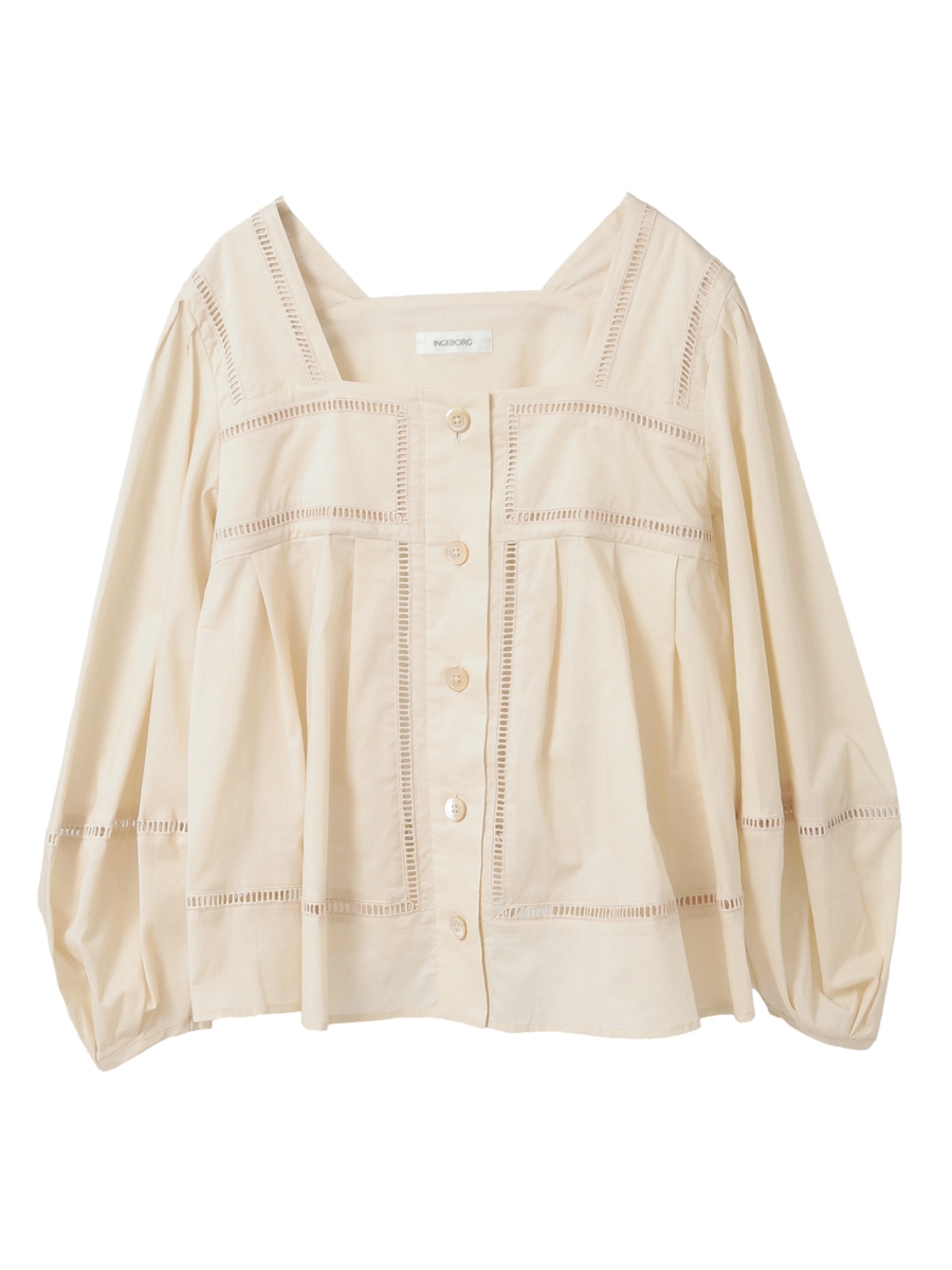 はしごレース使いブラウス 詳細画像 キナリ 1