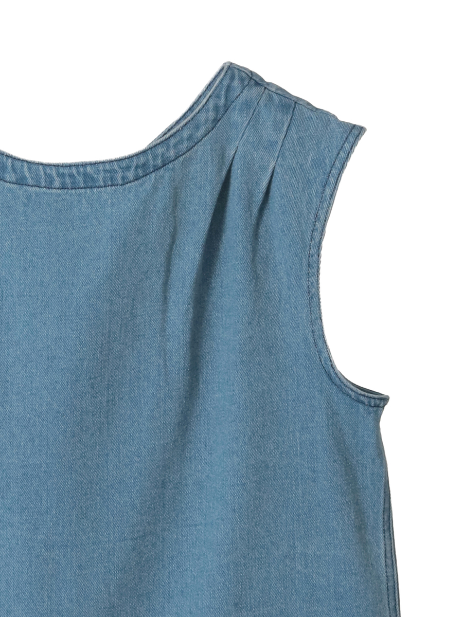 10ozデニムノースリーブブラウス 詳細画像 ブリーチ 4