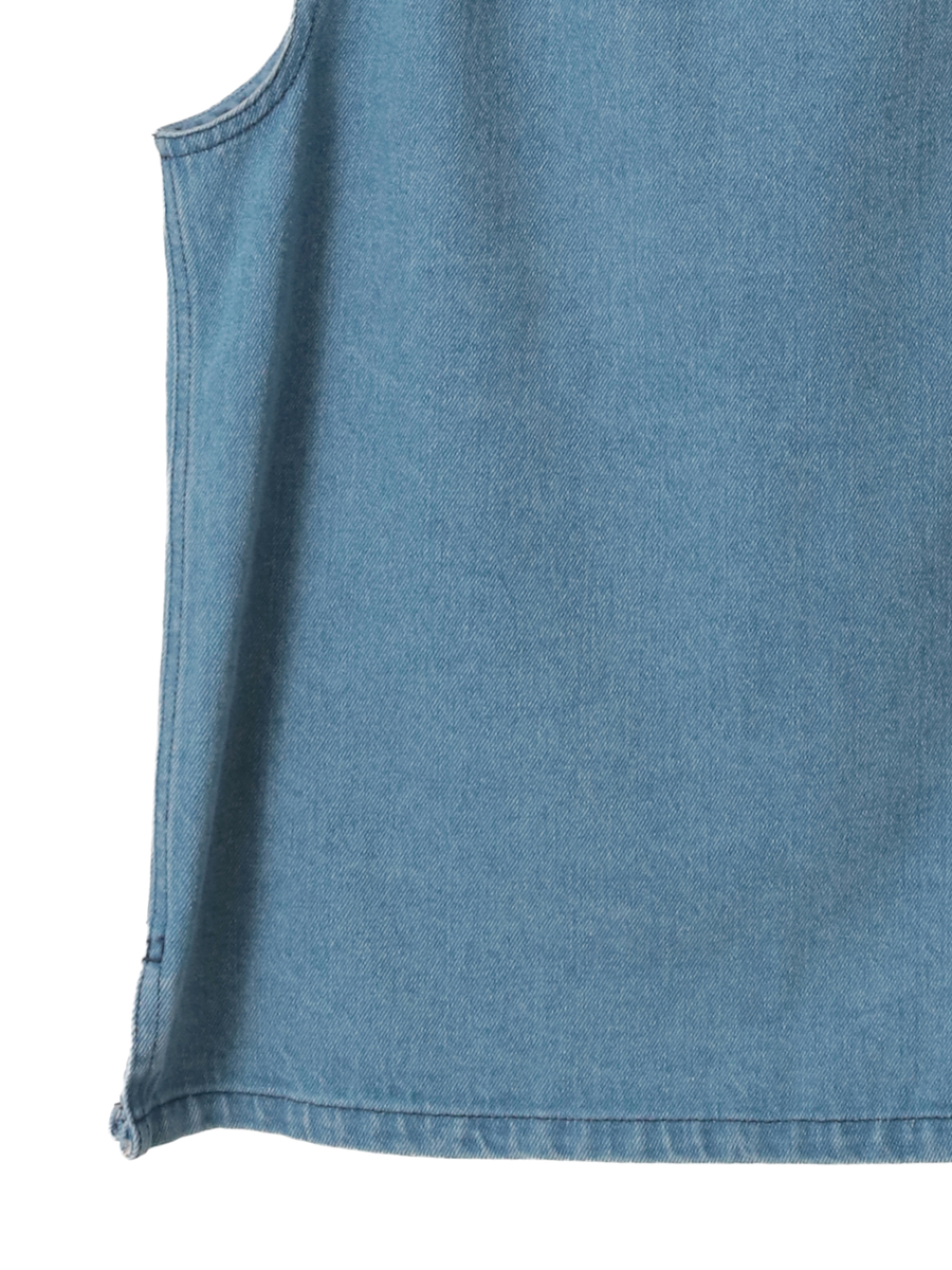 10ozデニムノースリーブブラウス 詳細画像 ブリーチ 5