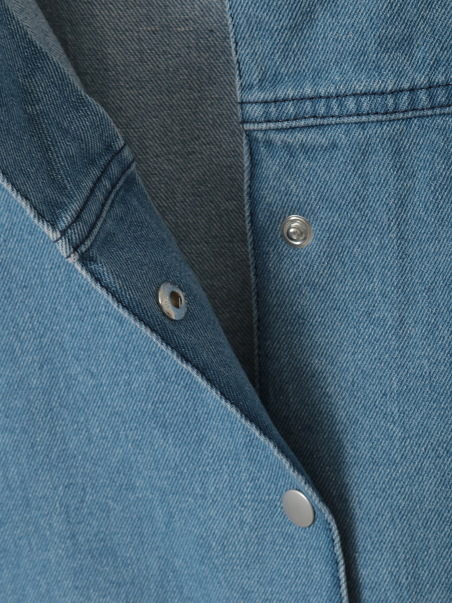 10ozデニムノースリーブブラウス 詳細画像 ブリーチ 6