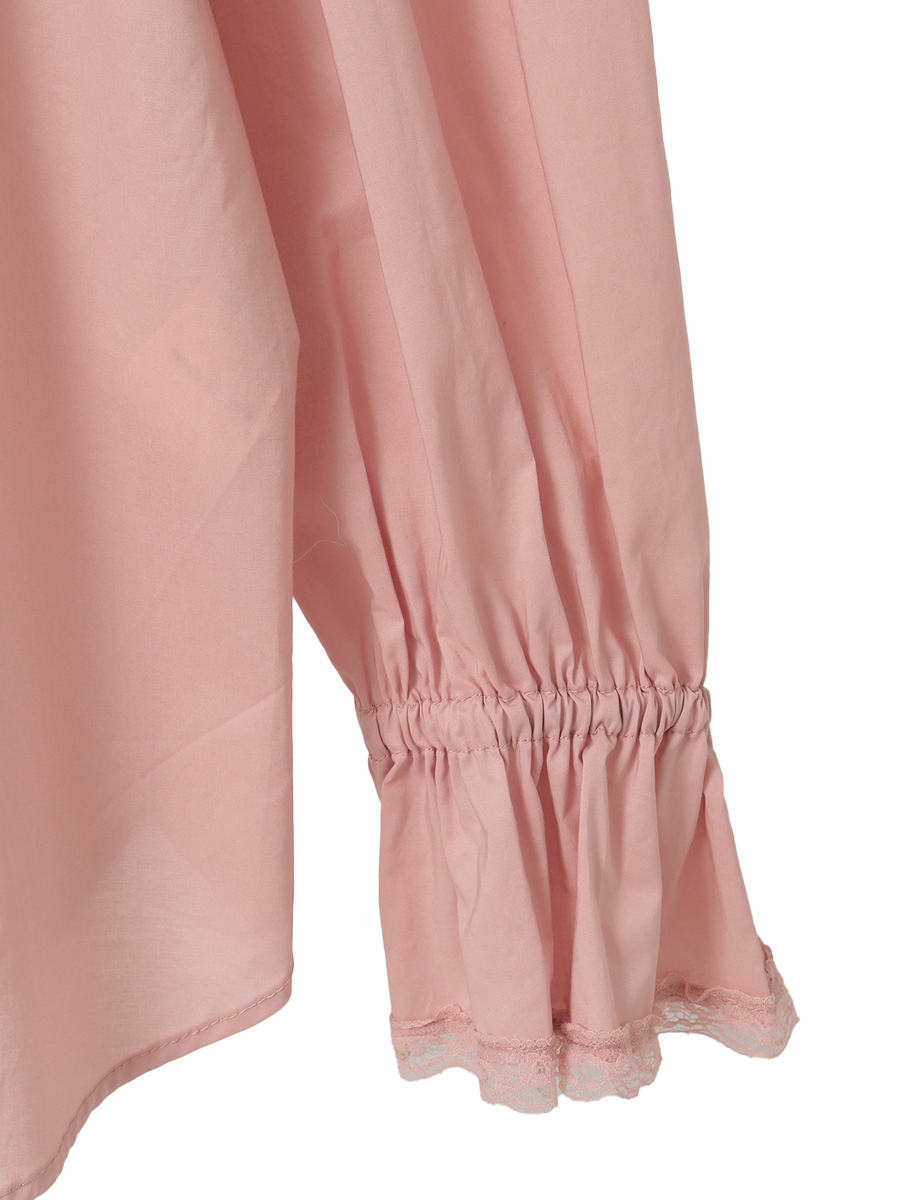 【INGEBORG Blanche (インゲボルグ ブランシェ)】タイプライターギャザーブラウス 詳細画像 パープル 4