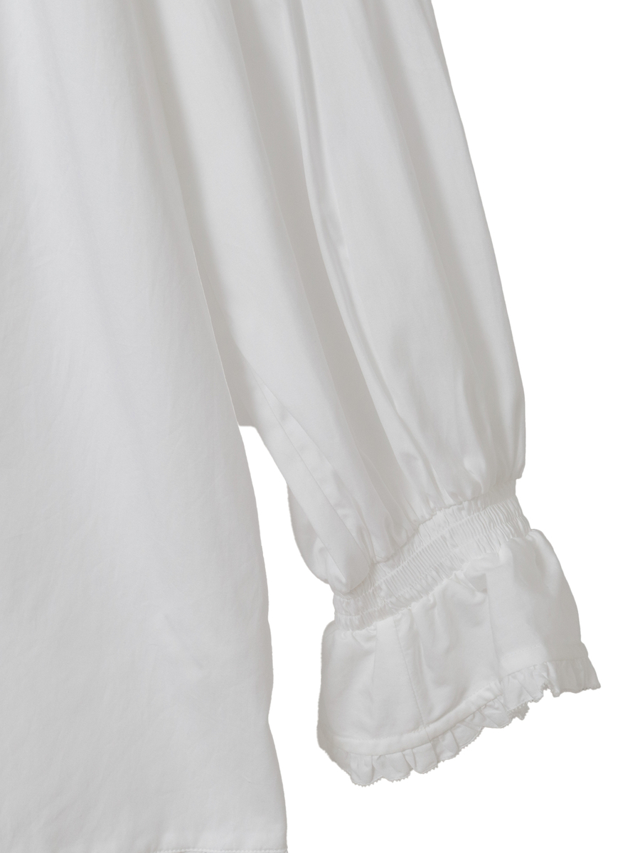 【INGEBORG Blanche (インゲボルグ ブランシェ)】タックブラウス 詳細画像 シロ 5