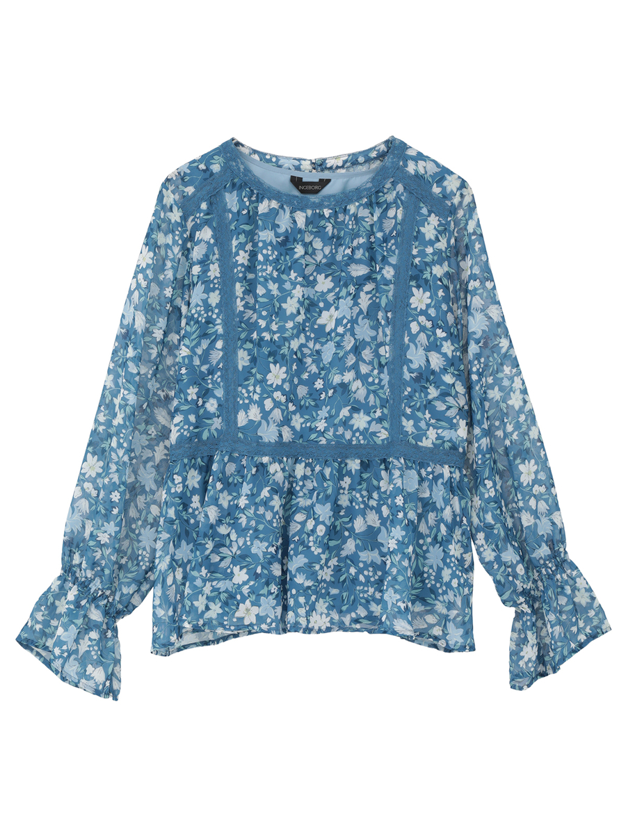 リトルガーデンpt.ブラウス 詳細画像 ブルー 1