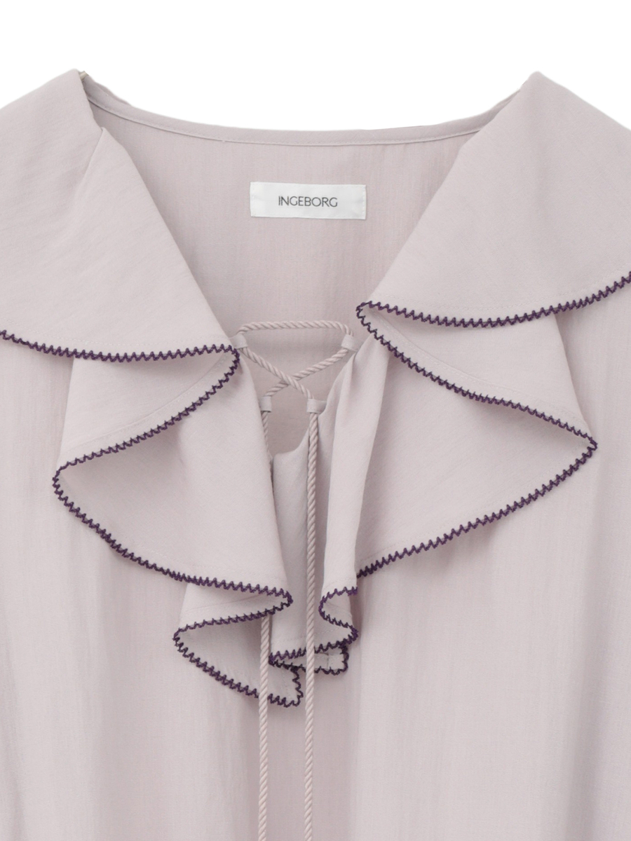 ボヘミアン調ブラウス 詳細画像 パープル 3