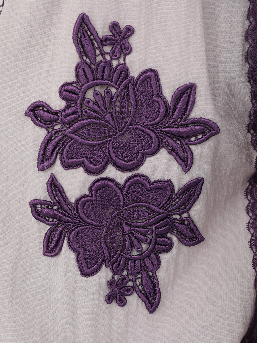 ボヘミアン調ブラウス 詳細画像 パープル 6