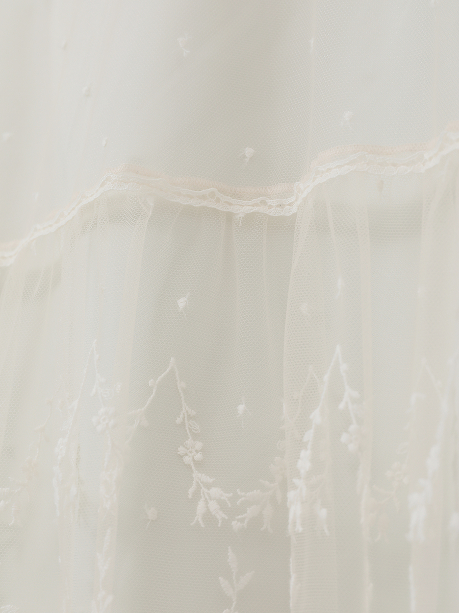 オリジナルローズチュールブラウス 詳細画像 クロ 8