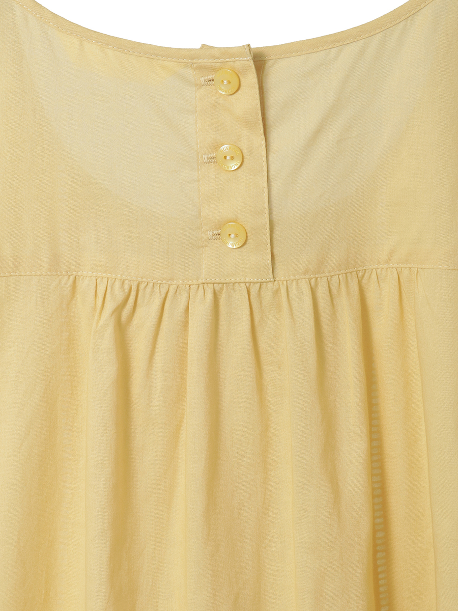 【INGEBORG Blanche (インゲボルグ ブランシェ)】フレンチスリーブブラウス 詳細画像 シロ 4