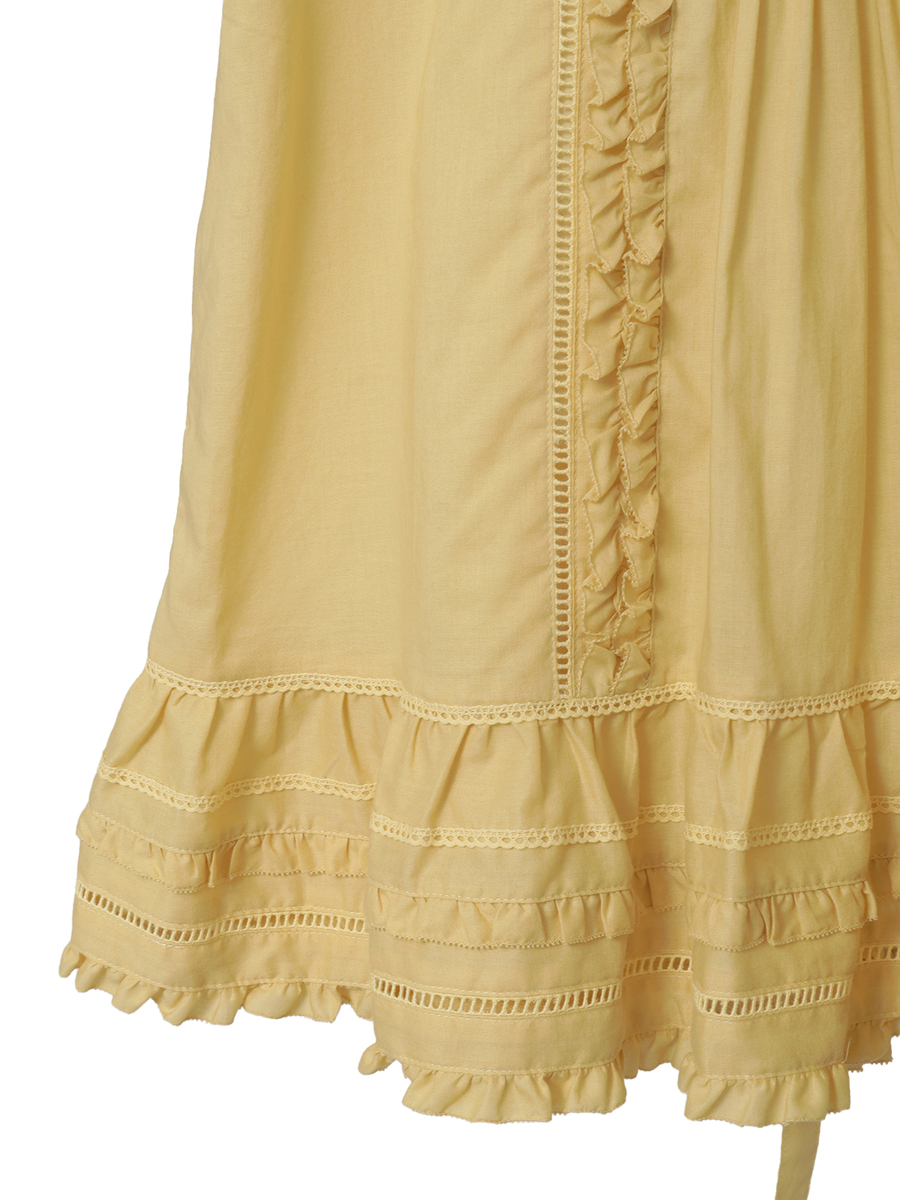 【INGEBORG Blanche (インゲボルグ ブランシェ)】フレンチスリーブブラウス 詳細画像 シロ 6