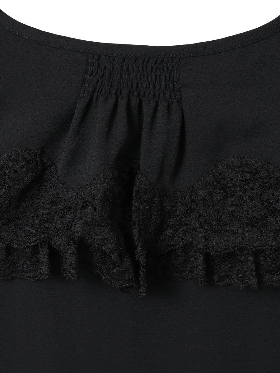 【INGEBORG Blanche (インゲボルグ ブランシェ)】フレアーカラーブラウス 詳細画像 シロ 4