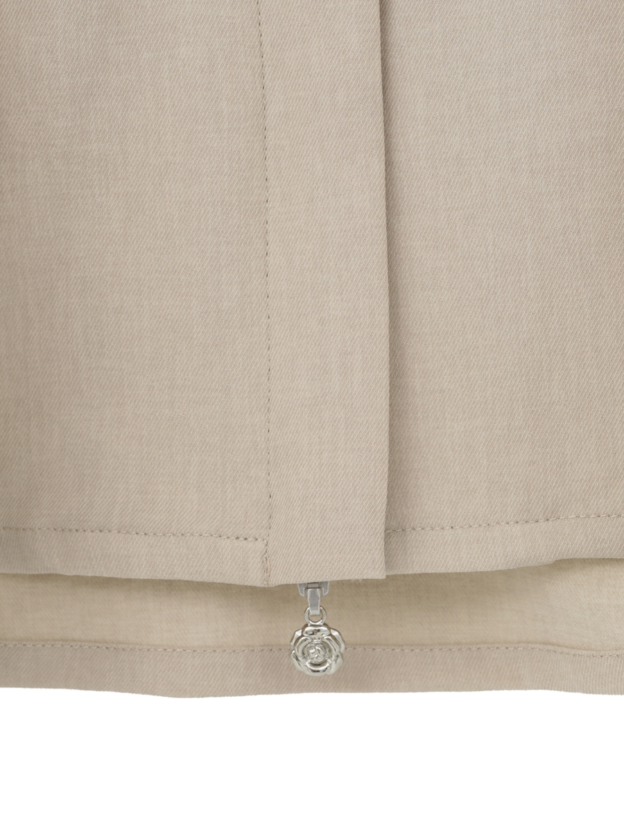 透かしコード刺繍ノーカラージャケット 詳細画像 シロ 7