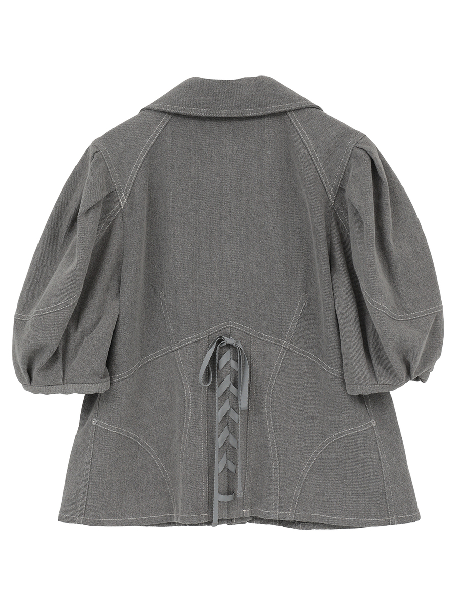 9.5ozデニムジャケット 詳細画像 グレー 2