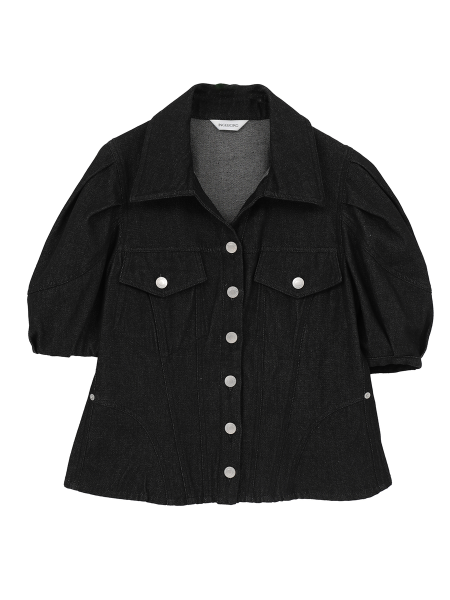 9.5ozデニムジャケット 詳細画像 クロ 1