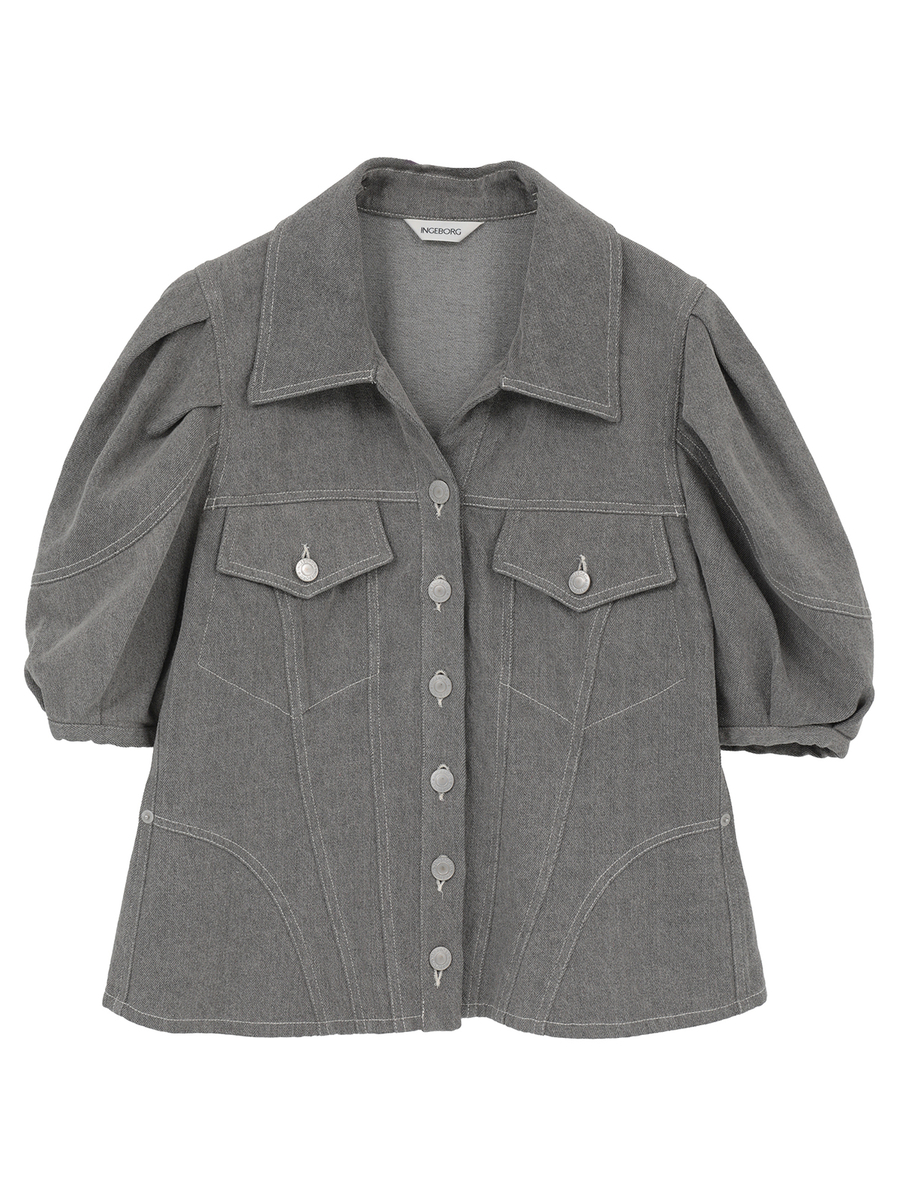 9.5ozデニムジャケット 詳細画像 グレー 1