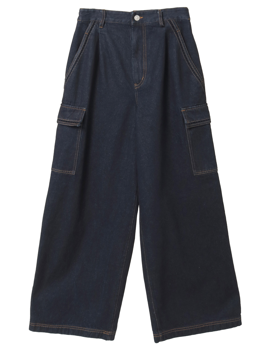 デニムカーゴパンツ 詳細画像 クロ 1