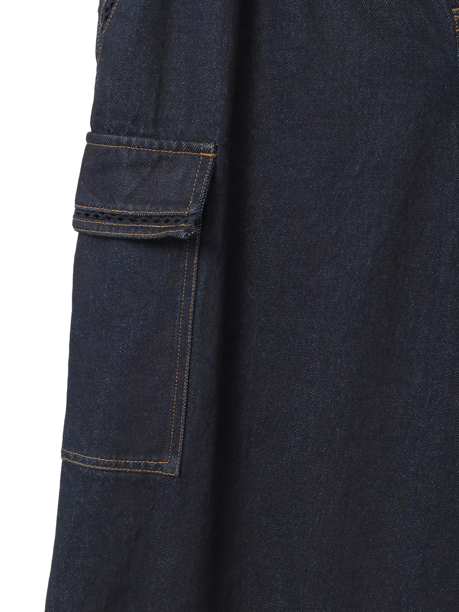 デニムカーゴパンツ 詳細画像 クロ 7
