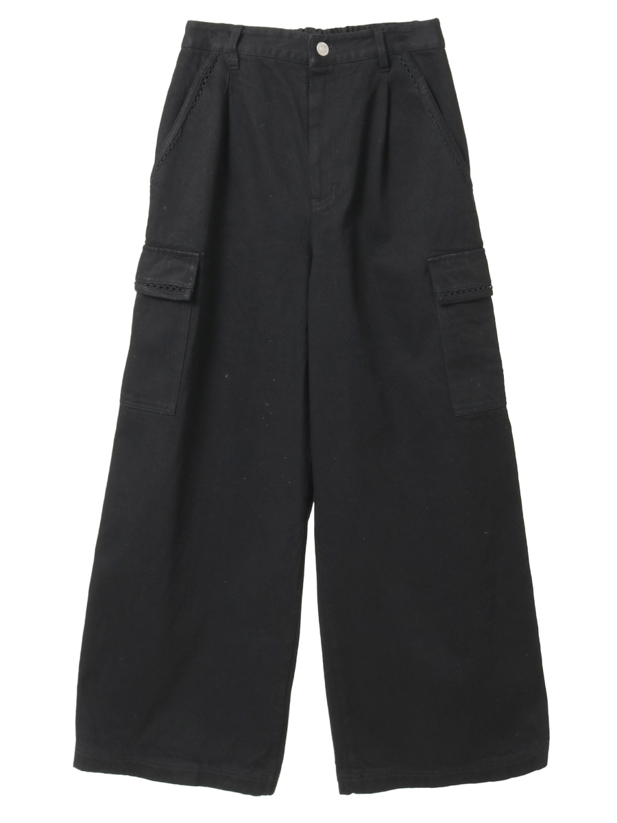 デニムカーゴパンツ 詳細画像 クロ 1