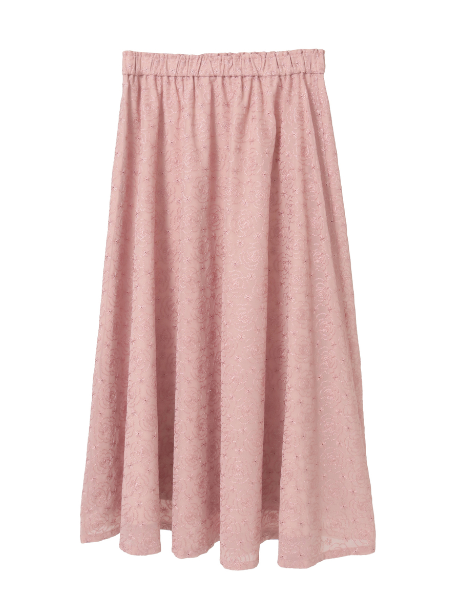 カメリアシフォンレーススカート 詳細画像 クロ 2