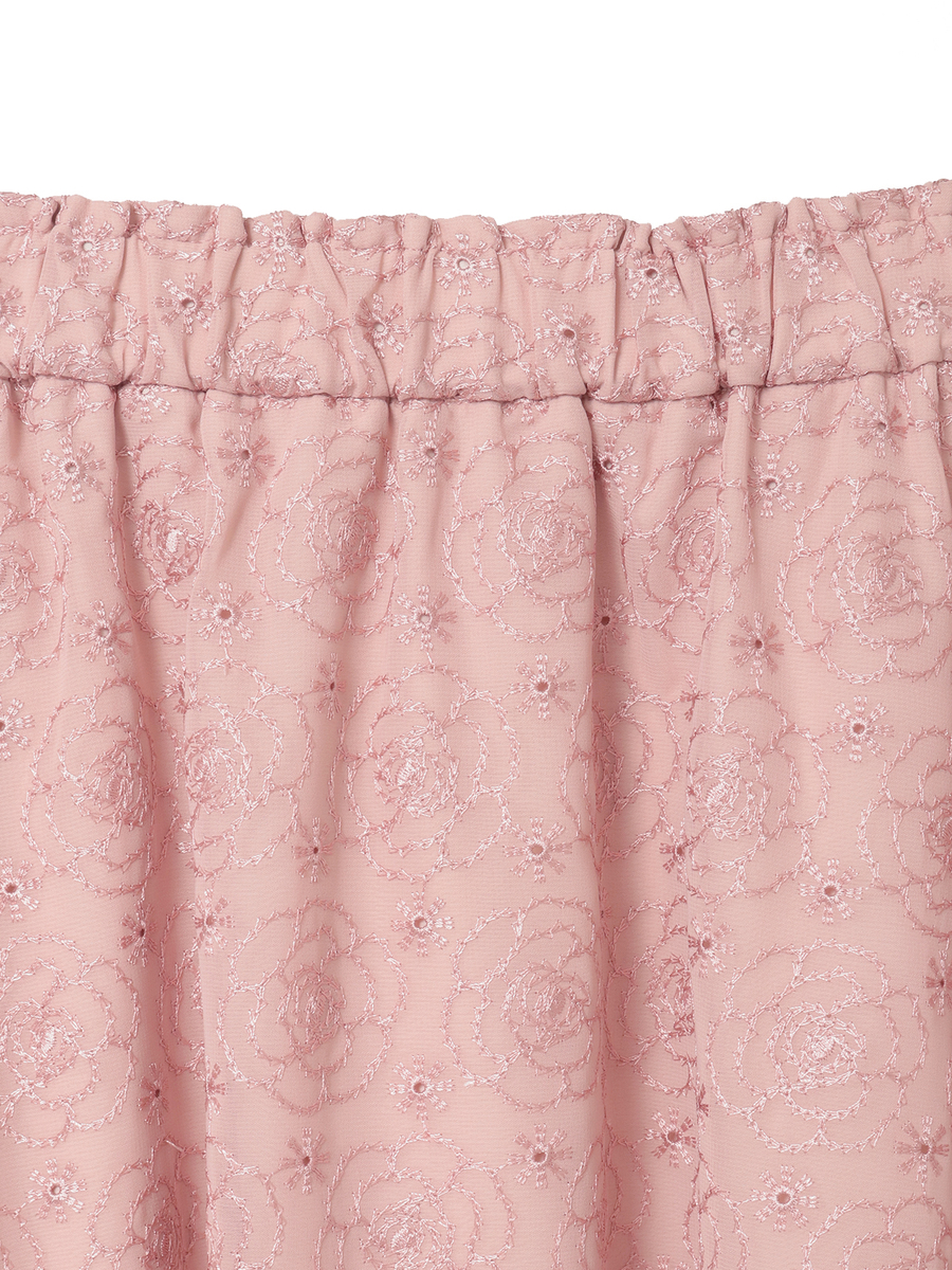 カメリアシフォンレーススカート 詳細画像 クロ 4