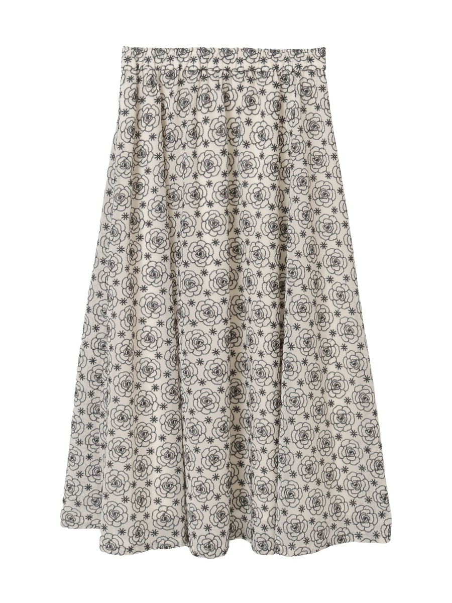 カメリアシフォンレーススカート 詳細画像 キナリ 1