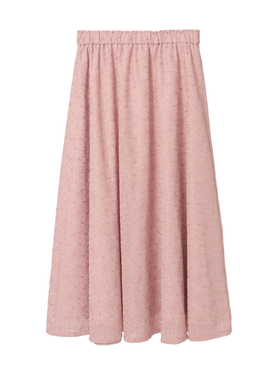 カメリアシフォンレーススカート 詳細画像 ピンク 1