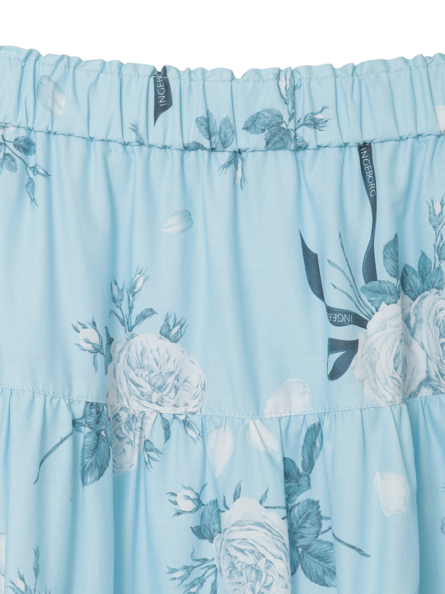 エッチングローズpt.スカート 詳細画像 ブルー 3