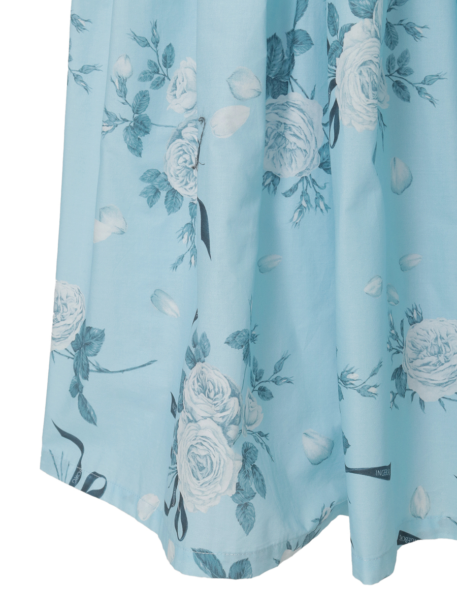 エッチングローズpt.スカート 詳細画像 ブルー 5