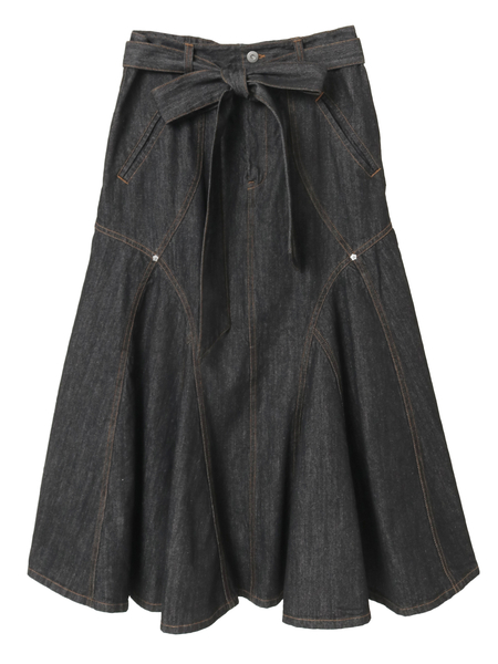 9ozデニムマーメードフレアースカート