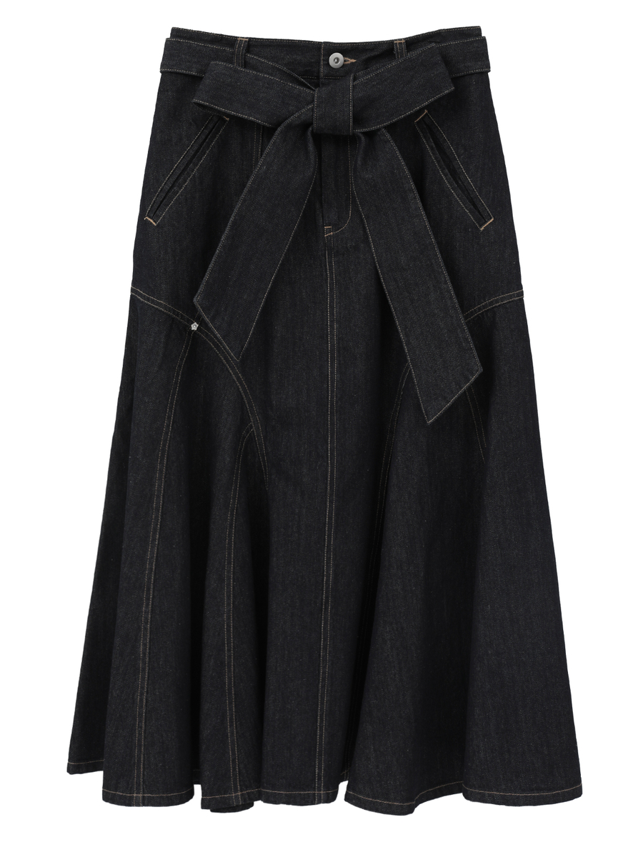 9ozデニムマーメードフレアースカート 詳細画像 コン 1