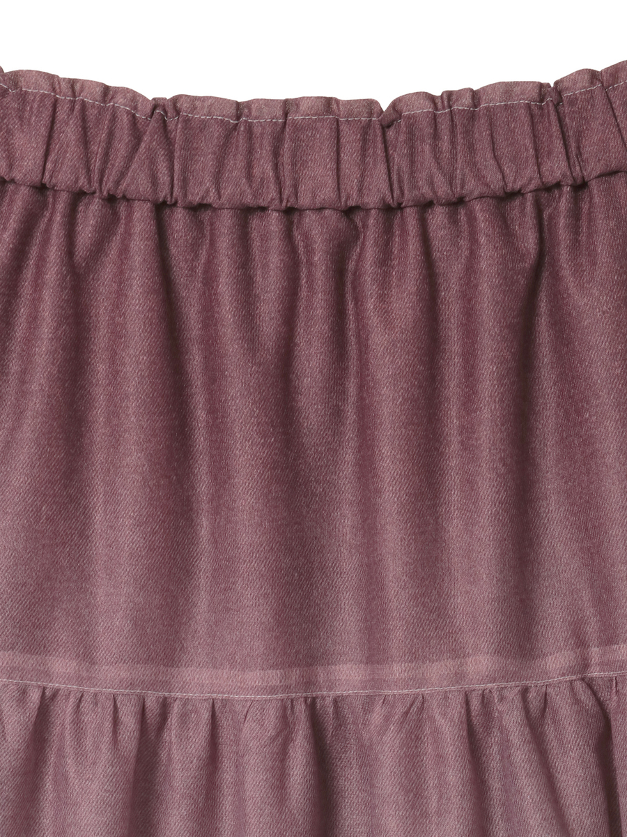 グラデーションデニムpt.ティアードスカート 詳細画像 ブルー 4