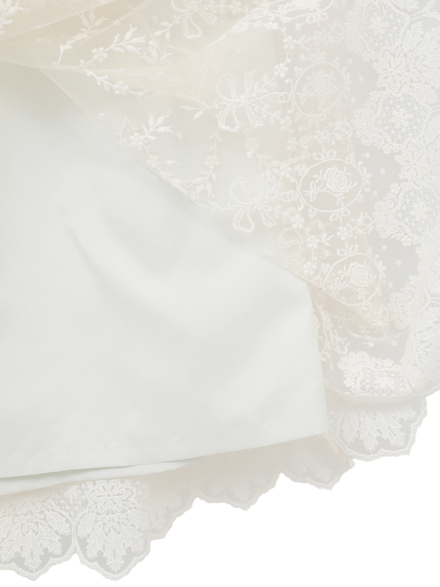 オリジナルローズチュールスカート 詳細画像 シロ 5