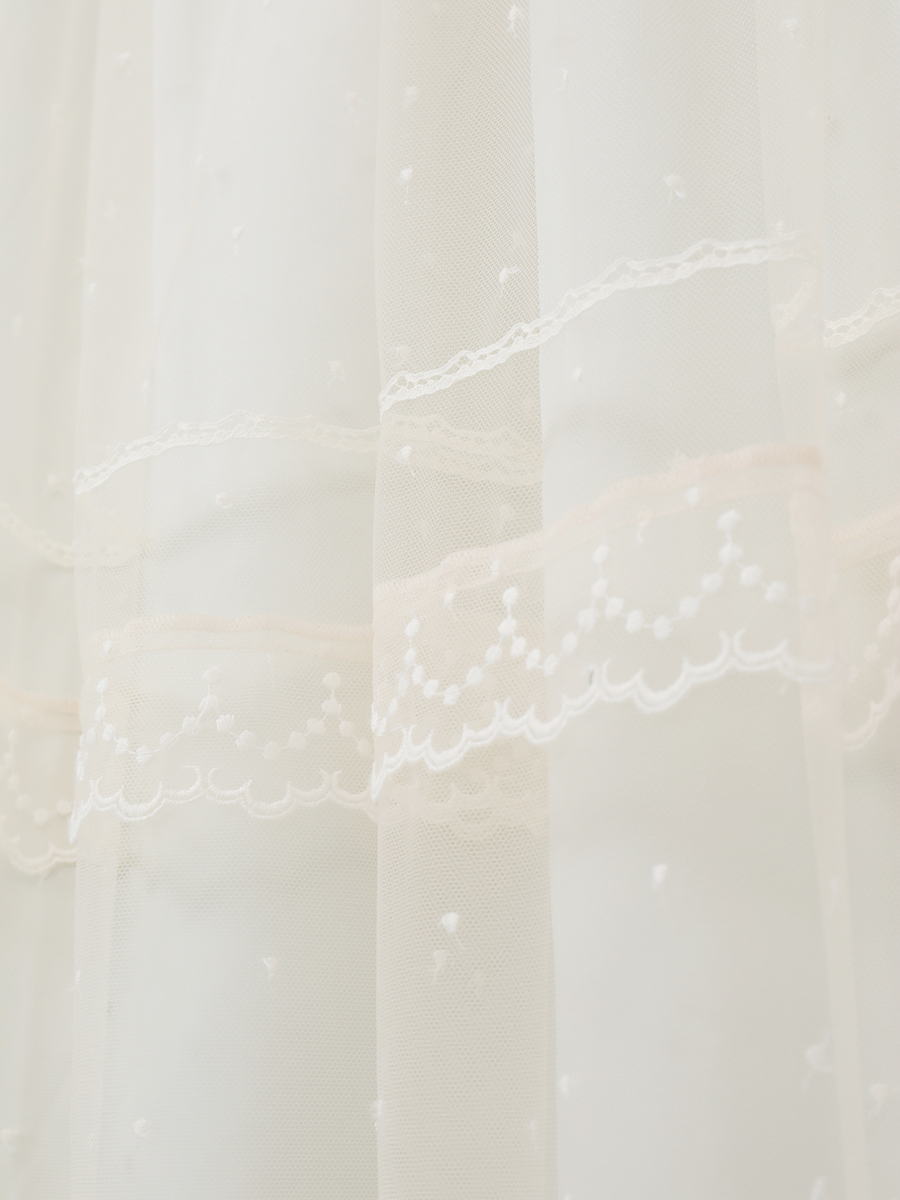 オリジナルローズチュールスカート 詳細画像 シロ 6