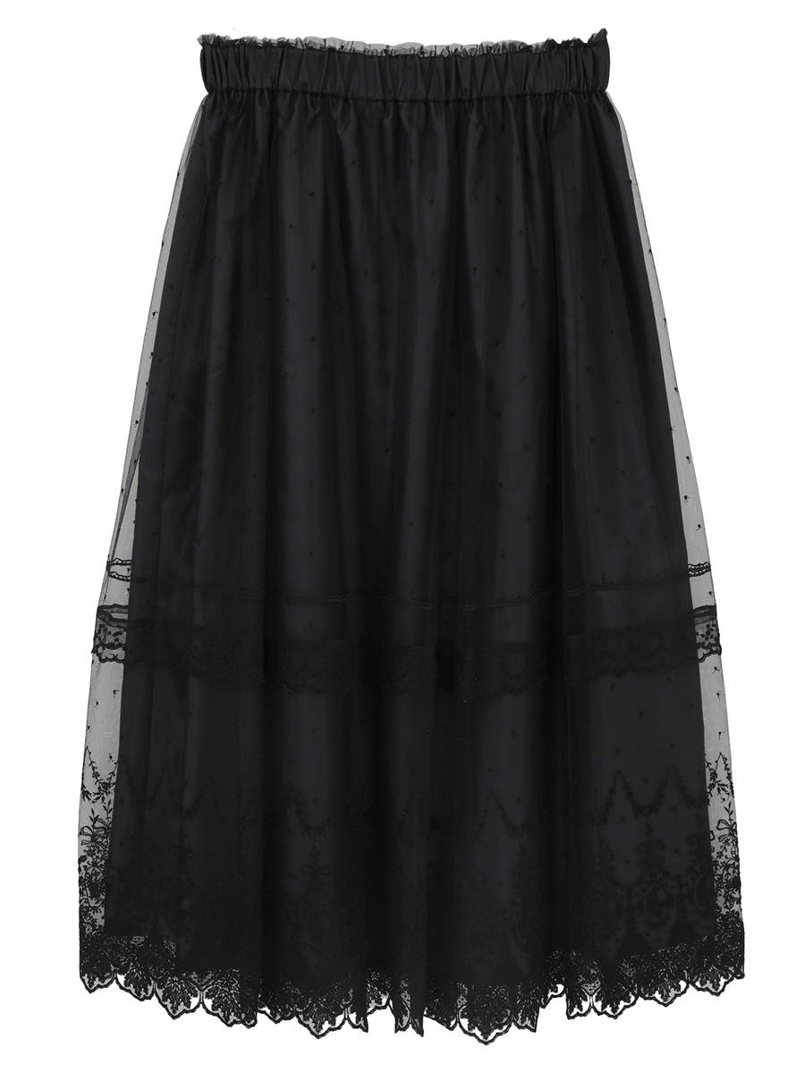 オリジナルローズチュールスカート 詳細画像 クロ 1