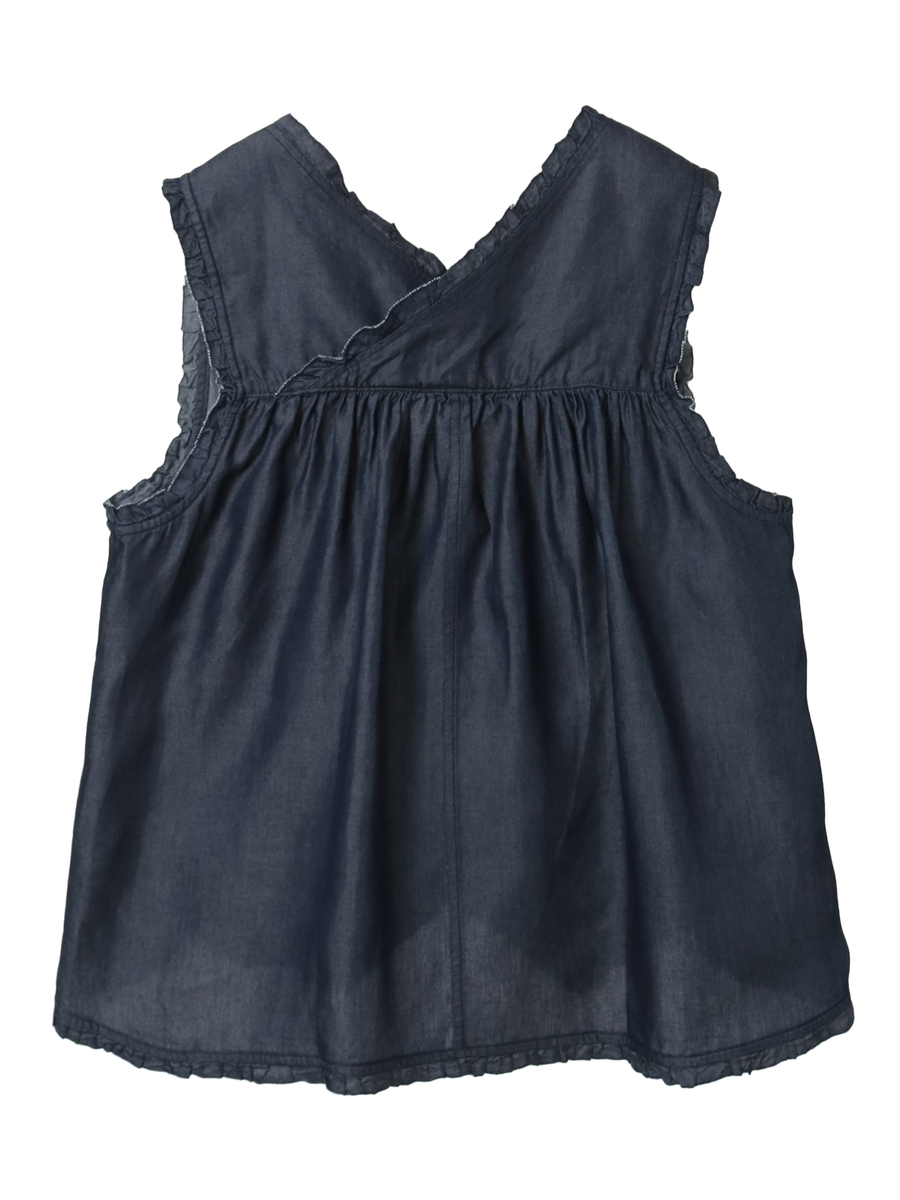 4.5ozデニムベスト 詳細画像 クロ 2