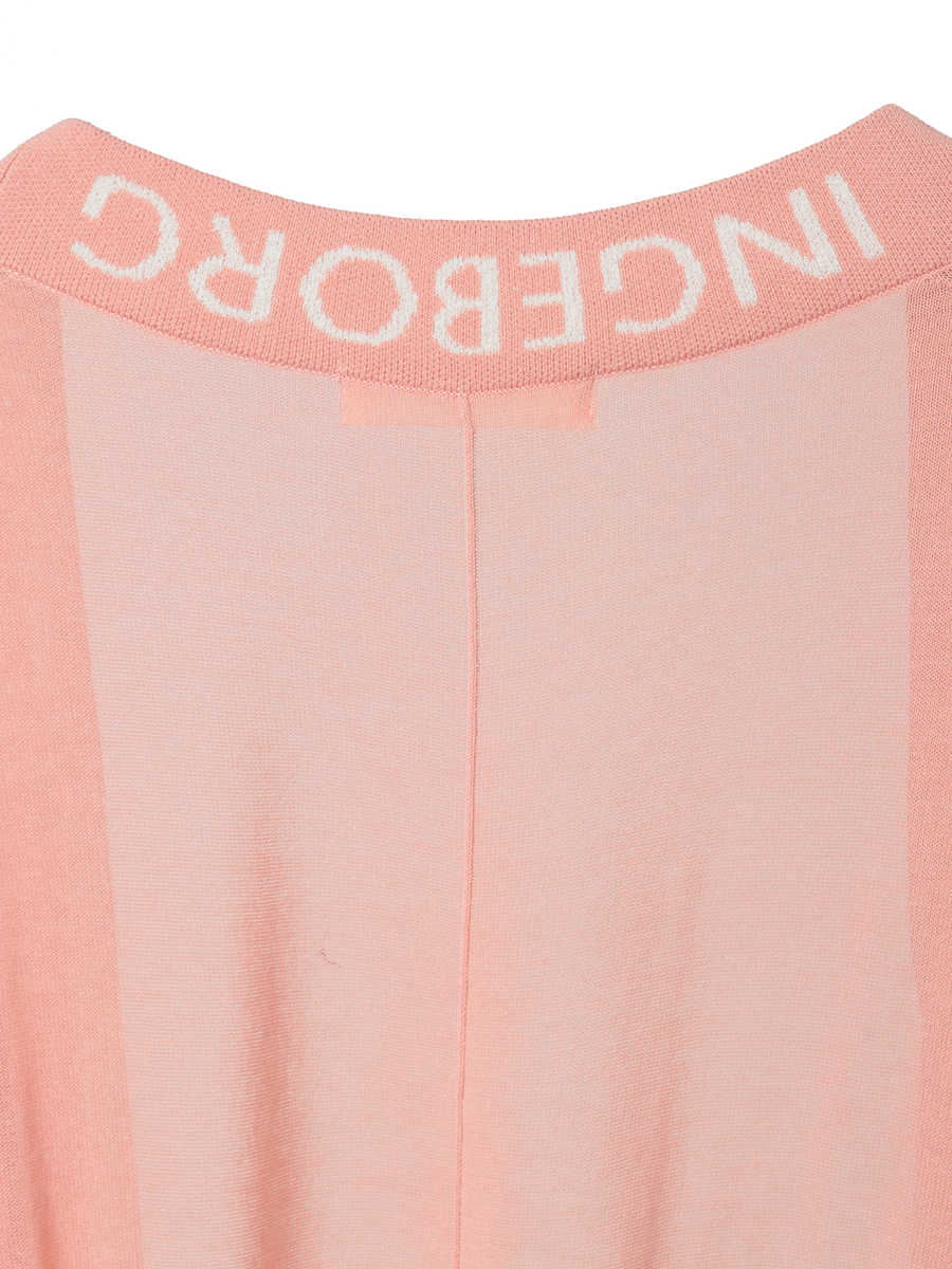 ロゴ使いニットカーディガン 詳細画像 イエロー 4