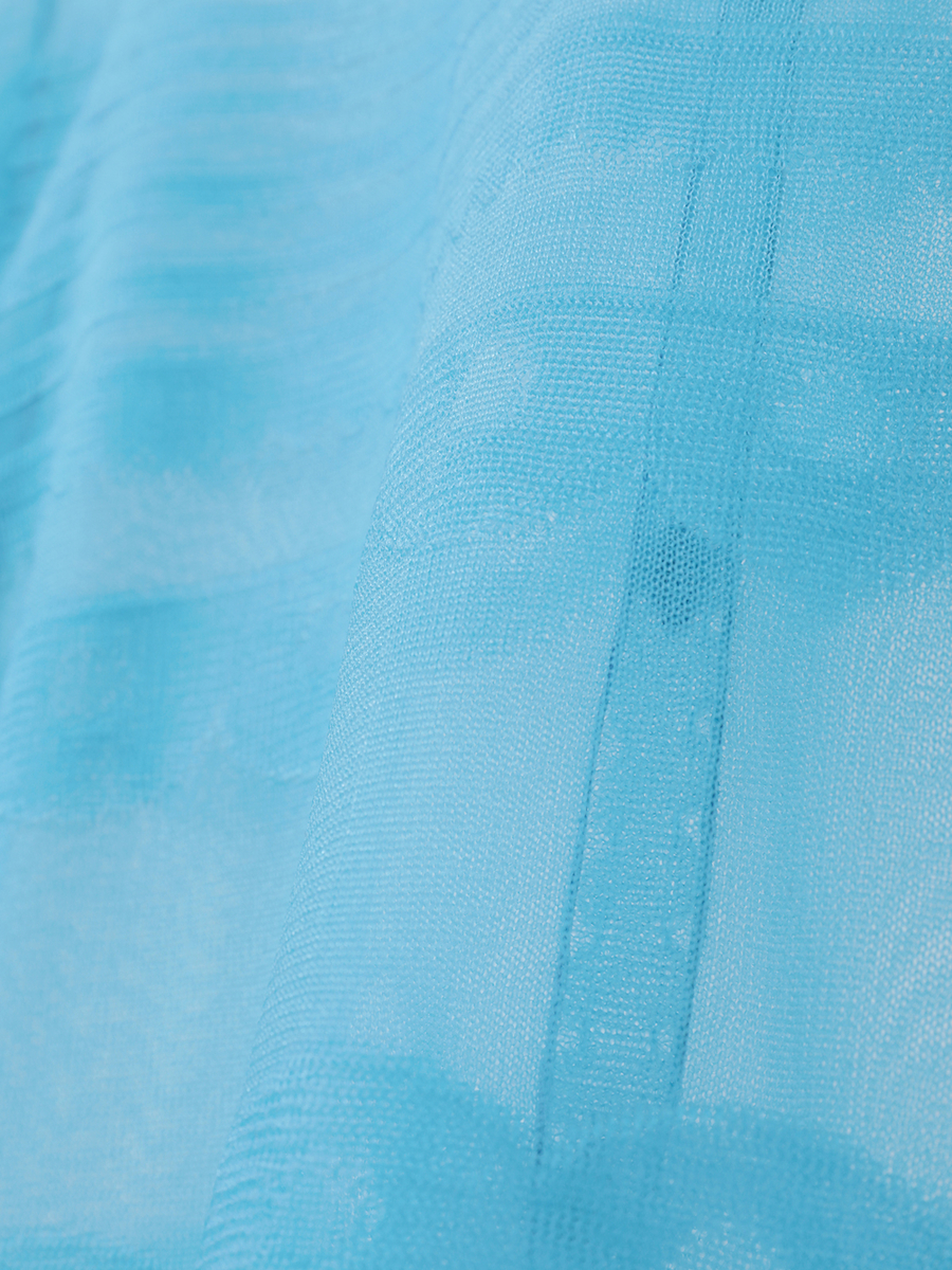 ボリュームスリーブニットカーディガン 詳細画像 ブルー 7