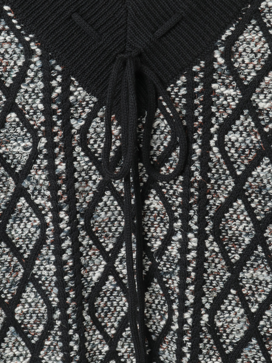 アラン編みVネックセーター 詳細画像 キナリ 4