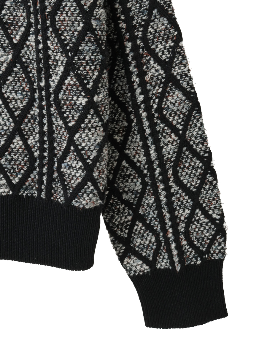 アラン編みVネックセーター 詳細画像 キナリ 5