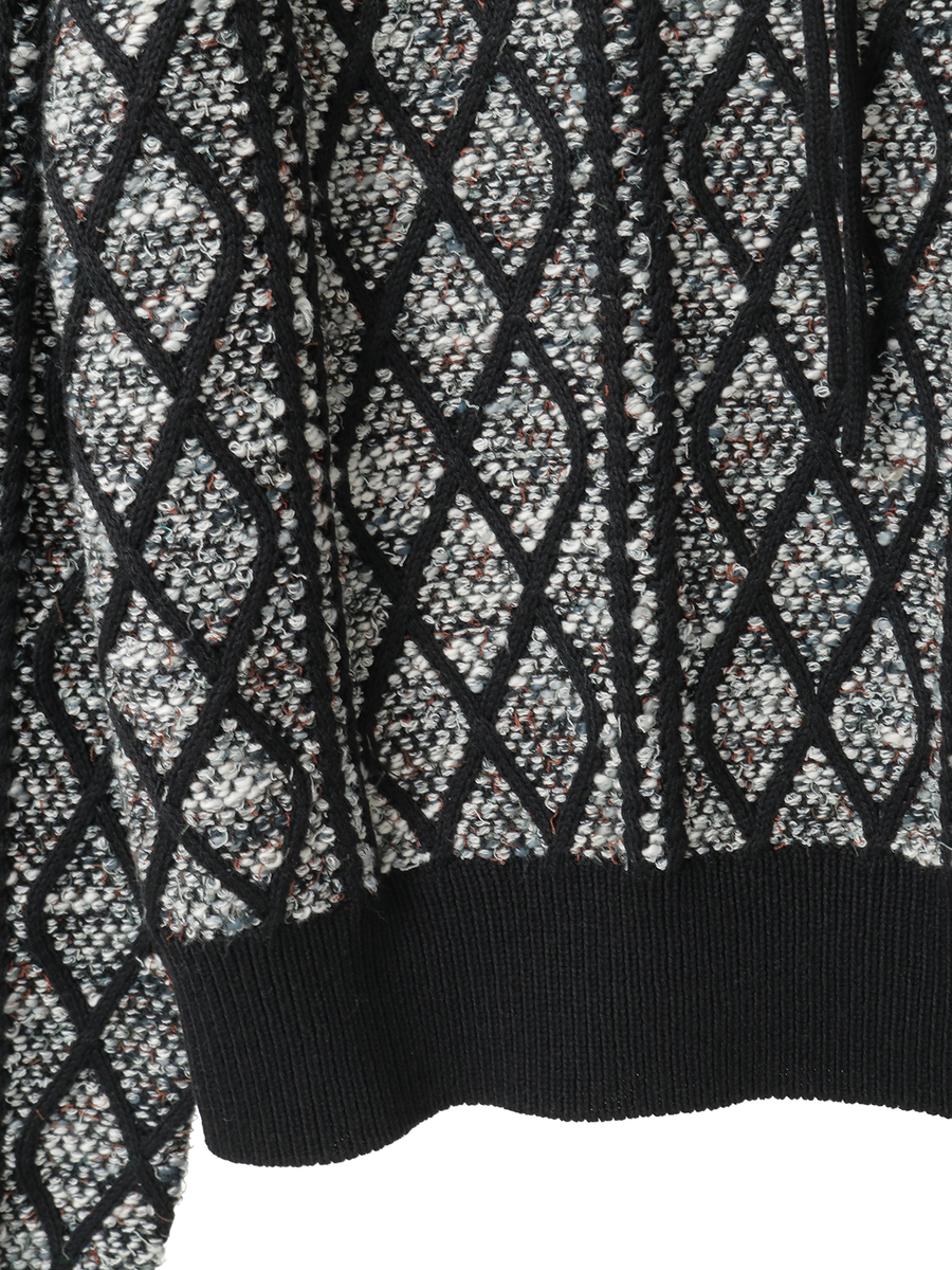 アラン編みVネックセーター 詳細画像 キナリ 6