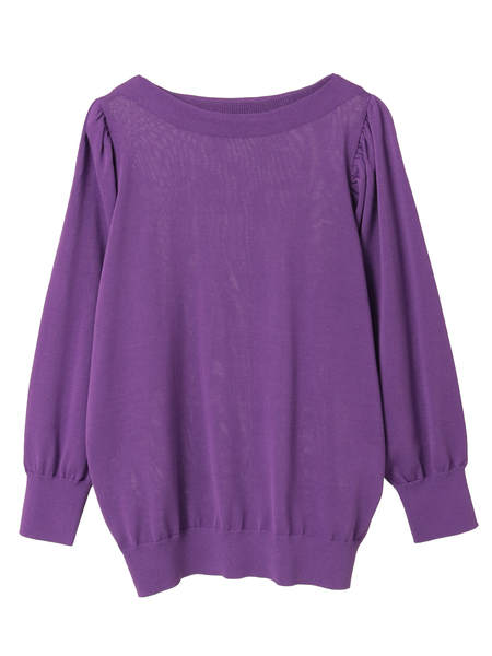 パフスリーブニット