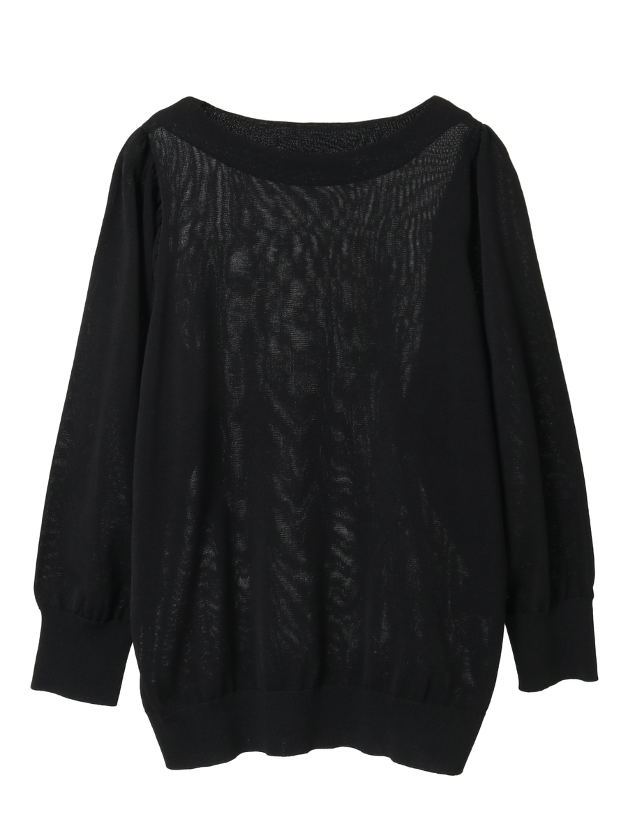 パフスリーブニット 詳細画像 クロ 1