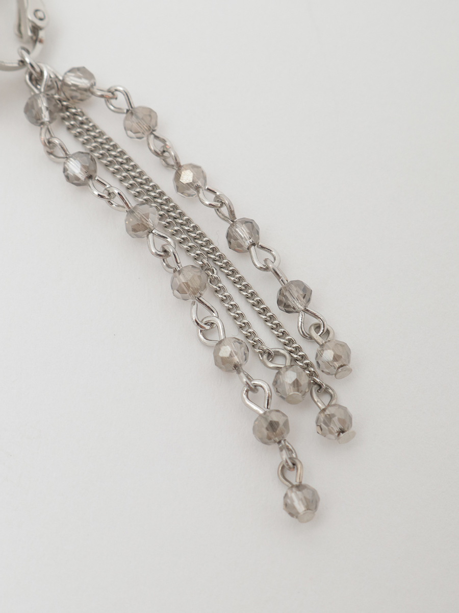 フラワーモチーフイヤリング 詳細画像 シルバー 5