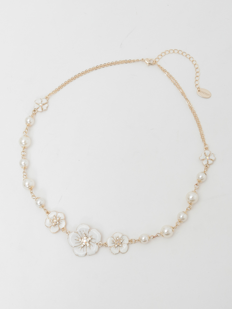 アネモネモチーフネックレス 詳細画像 ゴールド 1