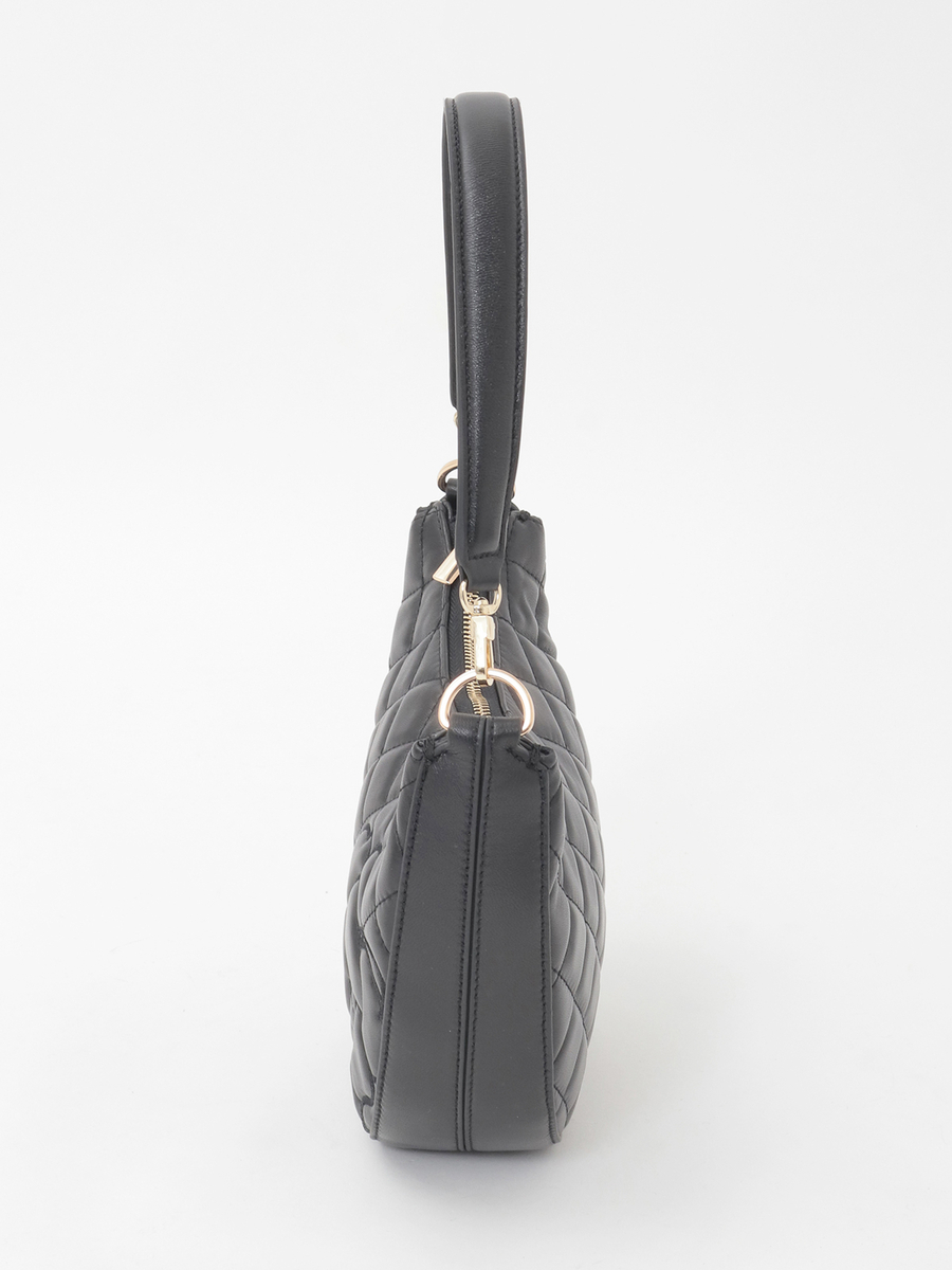 カメリア刺繍レザーバッグ 詳細画像 クロ 2