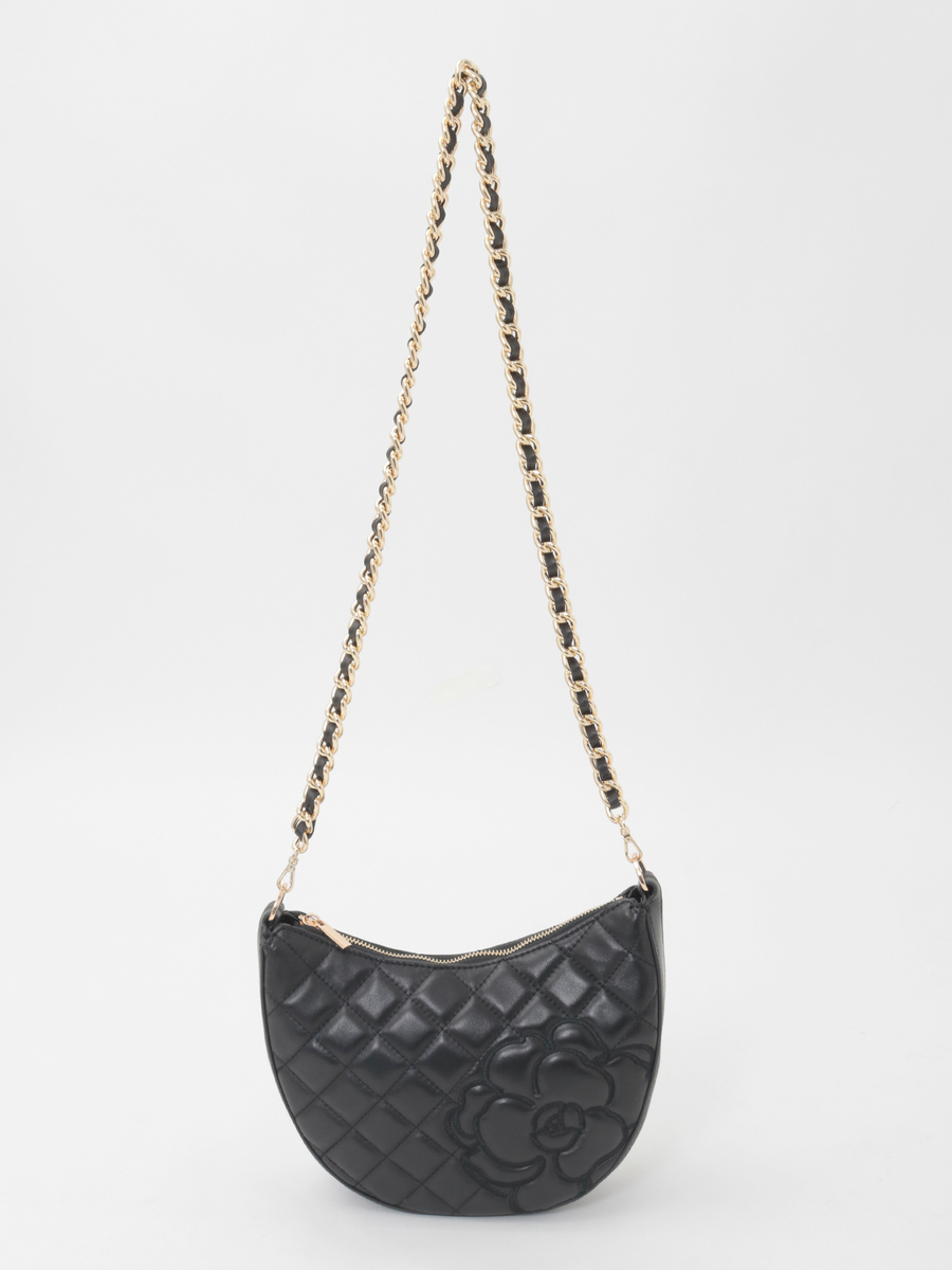 カメリア刺繍レザーバッグ 詳細画像 クロ 4