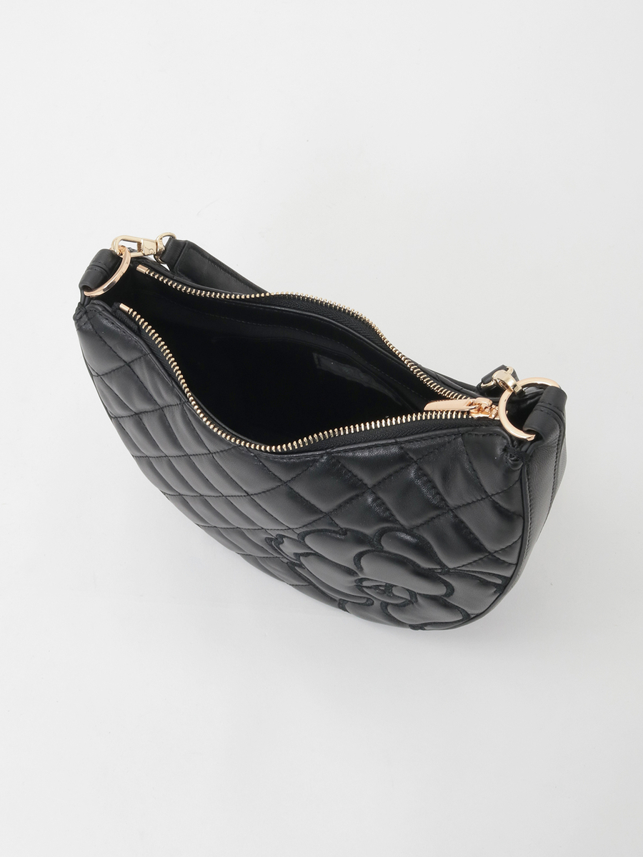 カメリア刺繍レザーバッグ 詳細画像 クロ 8