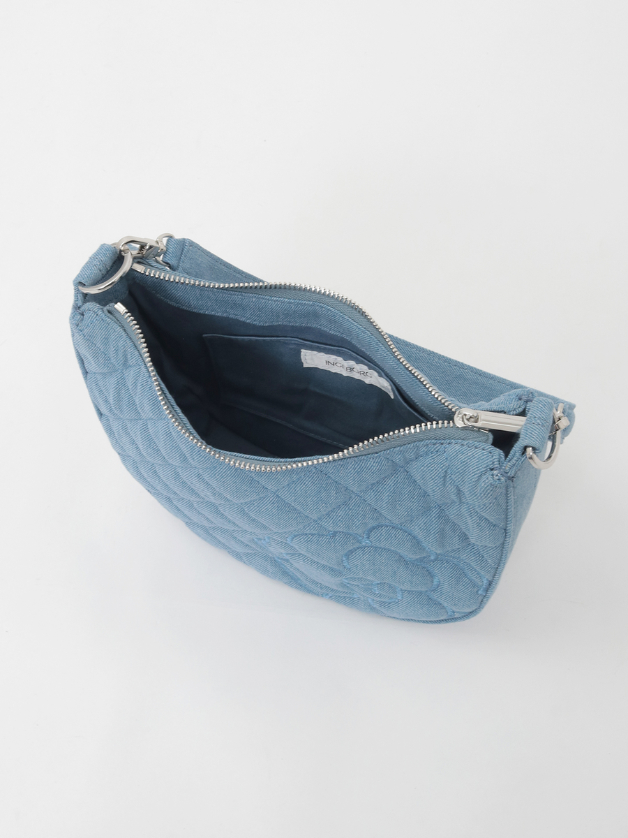 カメリア刺繍デニムバッグ 詳細画像 ブリーチ 8