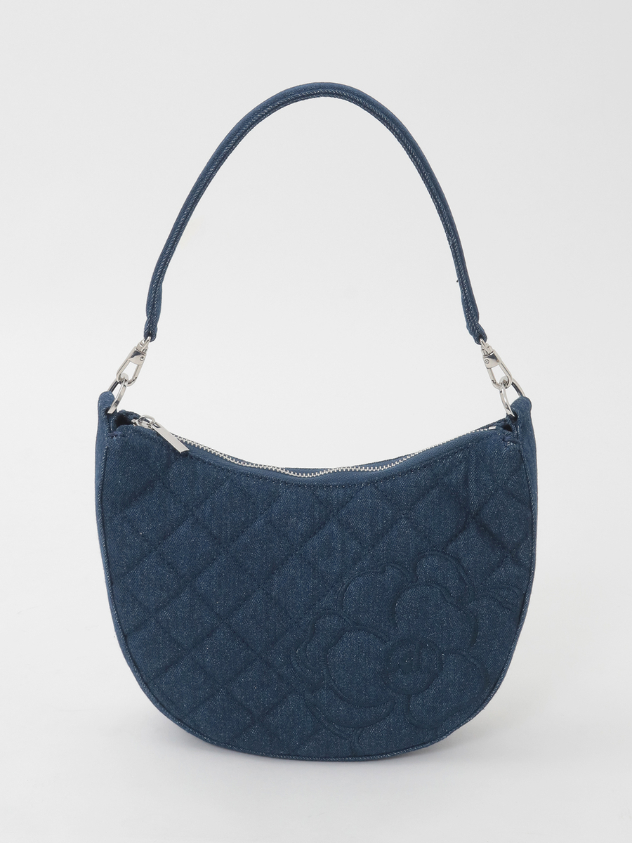 カメリア刺繍デニムバッグ 詳細画像 インディゴ 1