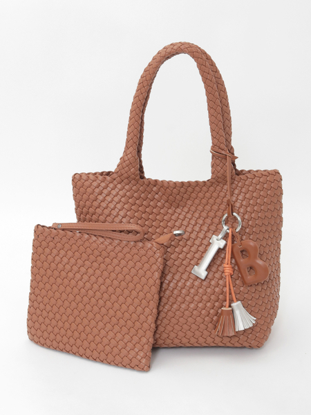 チャーム付きメッシュトートバッグ